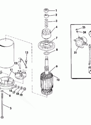 ELECTRIC STARTER & SOLENOID AMERICAN BOSCH-255625 M030SM