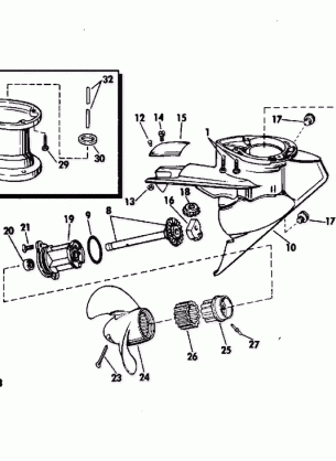 GEARCASE-WEEDLESS DRIVE