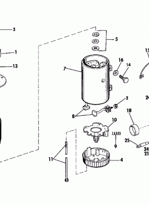 ELECTRIC STARTER & SOLENOID PRESTOLITE MODEL MKW-4008