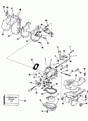 CARBURETOR AND MANIFOLD