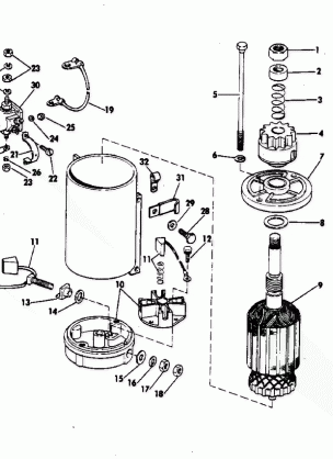 ELECTRIC STARTER & SOLENOID AMERICAN BOSCH 08142-23-M030SM