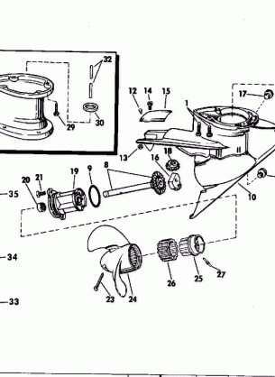 GEARCASE-WEEDLESS DRIVE