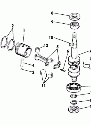 CRANKSHAFT AND PISTON