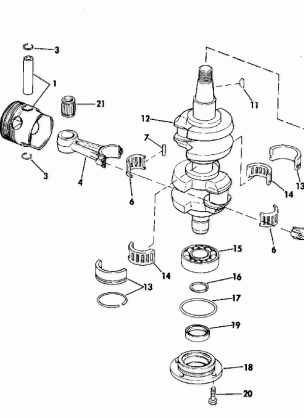 CRANKSHAFT AND PISTON