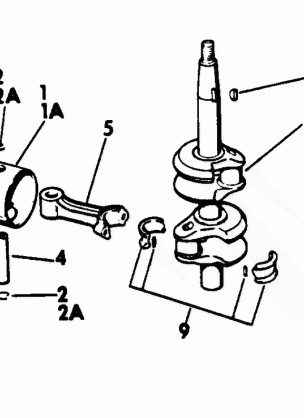 CRANKSHAFT AND PISTON