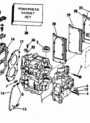 CYLINDER AND CRANKCASE