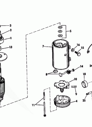 ELECT. STARTER & SOLENOID PRESTOLITE MDLS MGD-4110 / MGD-4115