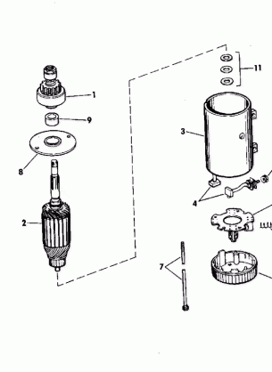 ELECTRIC STARTER PRESTOLITE MODELS MGL-4109