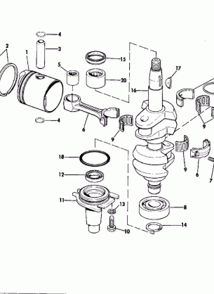 CRANKSHAFT AND PISTON