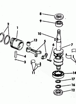 CRANKSHAFT AND PISTON