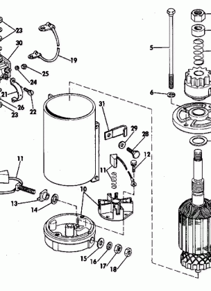 ELECTRIC STARTER & SOLENOID AMERICAN BOSCH 08142-23-M03