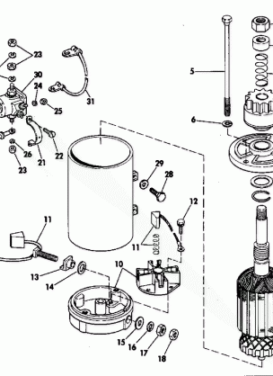 ELECTRIC STARTER & SOLENOID AMERICAN BOSCH 10629-23-MO3