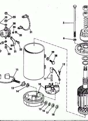 ELECTRIC STARTER & SOLENOID AMERICAN BOSCH 10629-23-M03