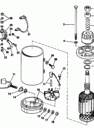 ELECTRIC STARTER & SOLENOID AMERICAN BOSCH 10629-23-M03