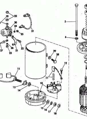 ELECTRIC STARTER & SOLENOID AMERICAN BOSCH 10629-23-M03