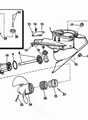 GEARCASE-WEEDLESS DRIVE