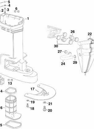 EXHAUST HOUSING & MUFFLER