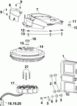 EMM STATOR FLYWHEEL