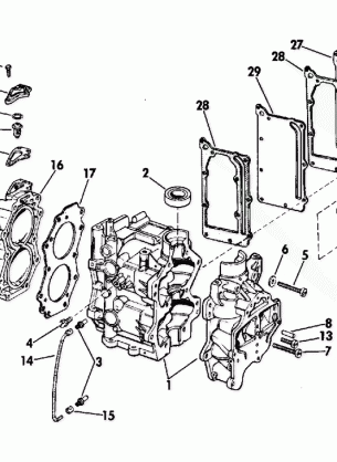 CYLINDER AND CRANKCASE