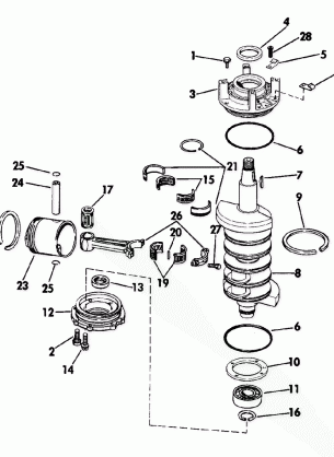 CRANKSHAFT AND PISTON