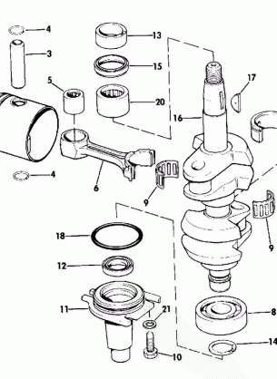 CRANKSHAFT AND PISTON