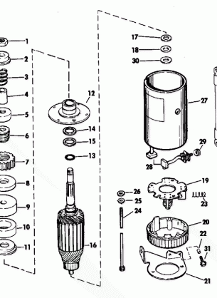 STARTER MOTOR GROUP ELECTRIC START