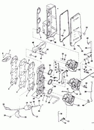 INTAKE MANIFOLD AND CARBURETOR GROUP