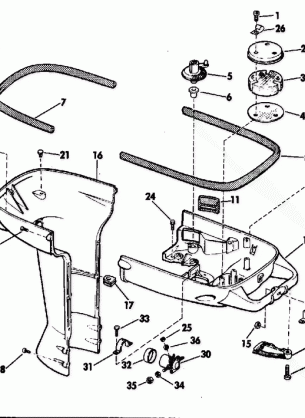 LOWER MOTOR COVER GROUP ELECTRIC SHIFT