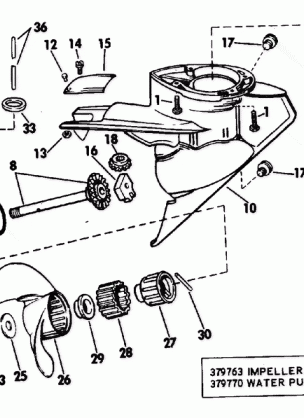 GEARCASE GROUP-WEEDLESS DRIVE