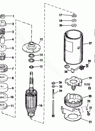 ELECTRIC STARTER GROUP ELECTRIC SHIFT