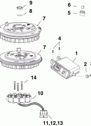 EMM STATOR FLYWHEEL