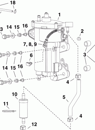 FUEL PUMP & VAPOR SEPARATOR