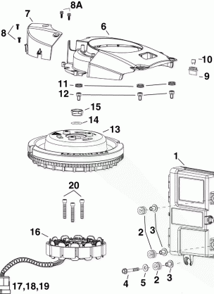 EMM STATOR FLYWHEEL