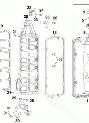 THROTTLE BODY & REED PLATE