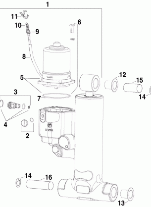 TRIM & TILT HYDRAULIC ASSEMBLY (Late Production)