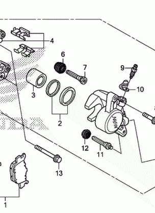 REAR BRAKE CALIPER