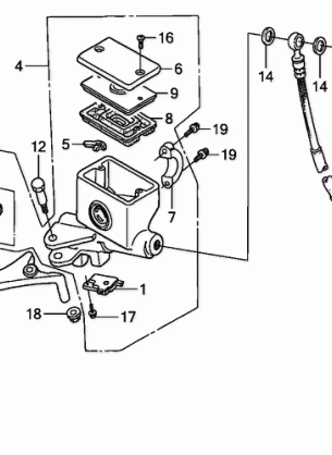 FRONT BRAKE MASTER       CYLINDER