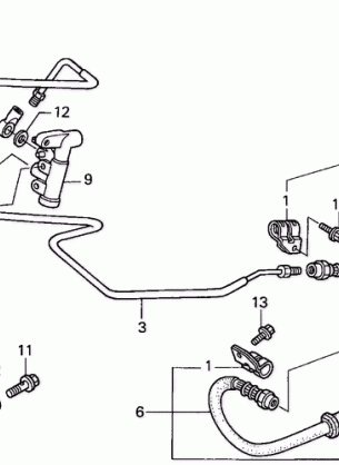 REAR BRAKE PIPE (ABS)