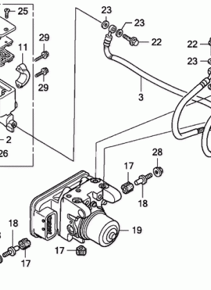 FRONT BRAKE MASTER       CYLINDER (ABS)