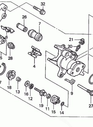 REAR BRAKE CALIPER