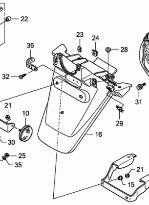 REAR COMBINATION LIGHT   @REAR FENDER