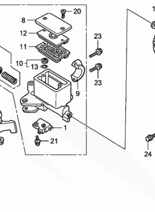 FRONT BRAKE MASTER       CYLINDER