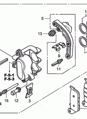 REAR BRAKE CALIPER