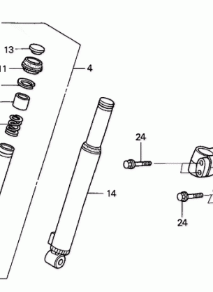 FRONT FORK@FRONT CUSHION