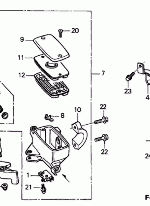 FRONT BRAKE MASTER       CYLINDER                 (FSC600'02 / D'03-'05)