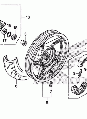 REAR WHEEL@SWINGARM