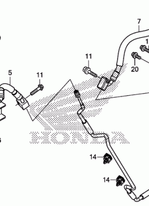 REAR BRAKE PIPE (NSS300)