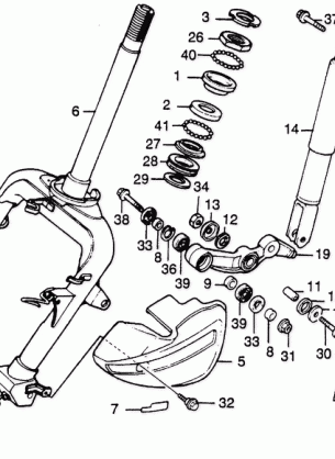 FRONT FORK 85-87