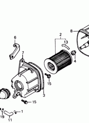 AIR CLEANER 85-86