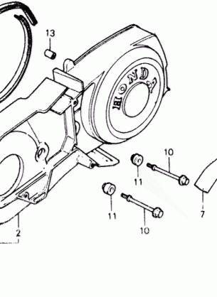 LEFT CRANKCASE COVER